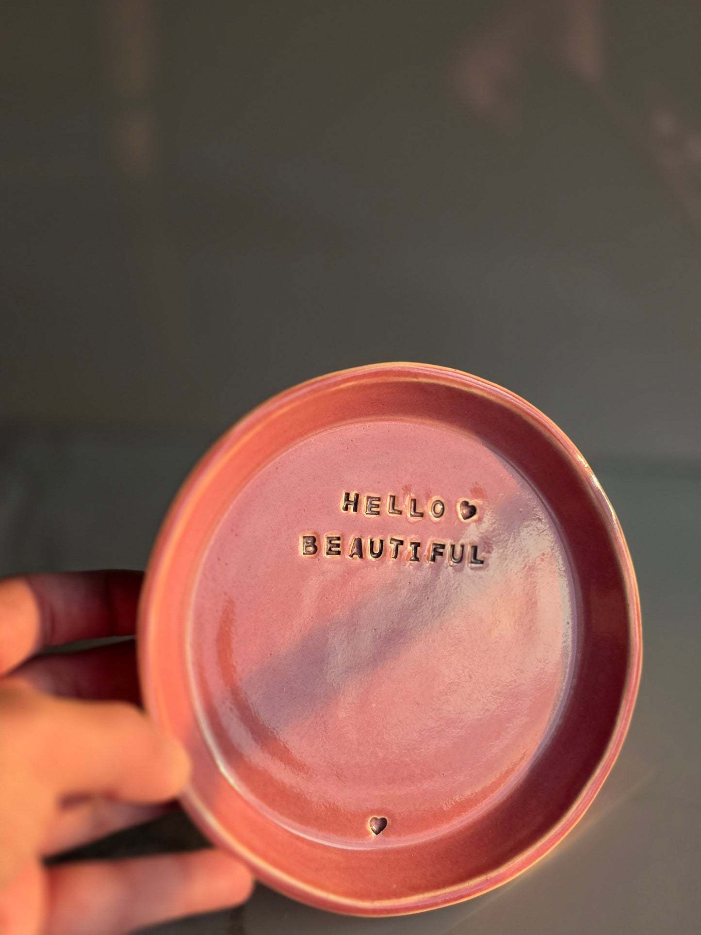 Hello Beautiful Ceramic Trinket Dish