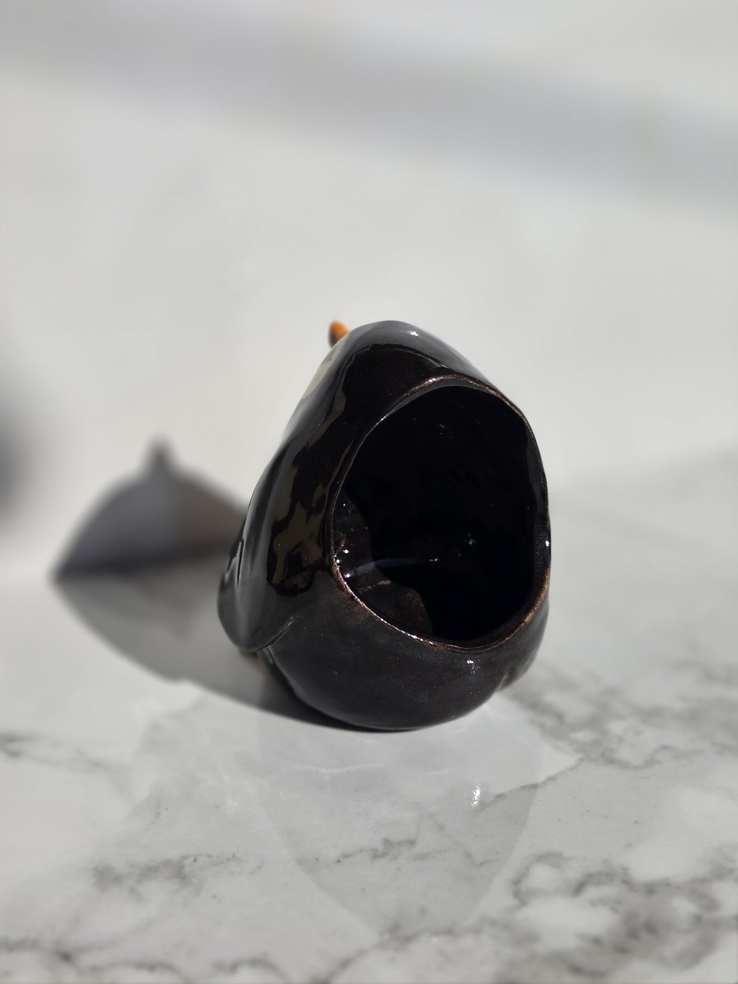Ceramic Penguin Keepsake Holder & Desk Companion
