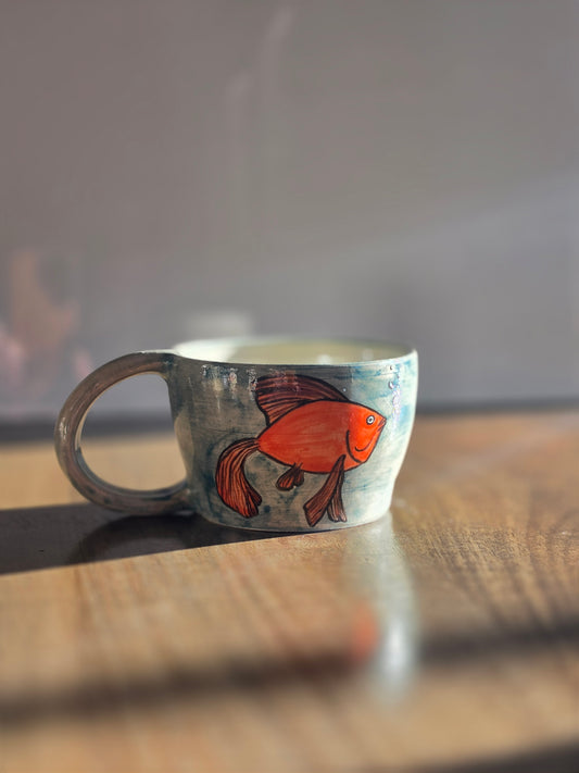 The Little Goldfish Handmade Ceramic Mug