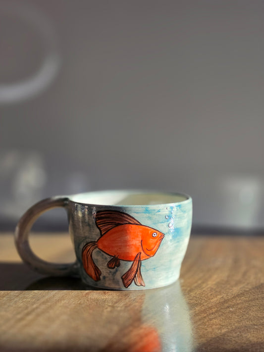 The Little Goldfish Handmade Ceramic Mug