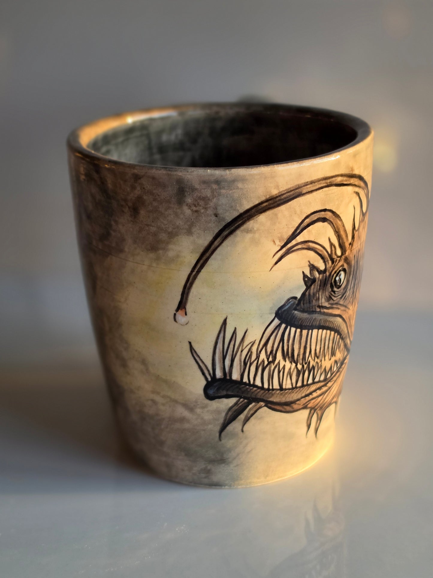 Deep Sea Anglerfish Stoneware Mug