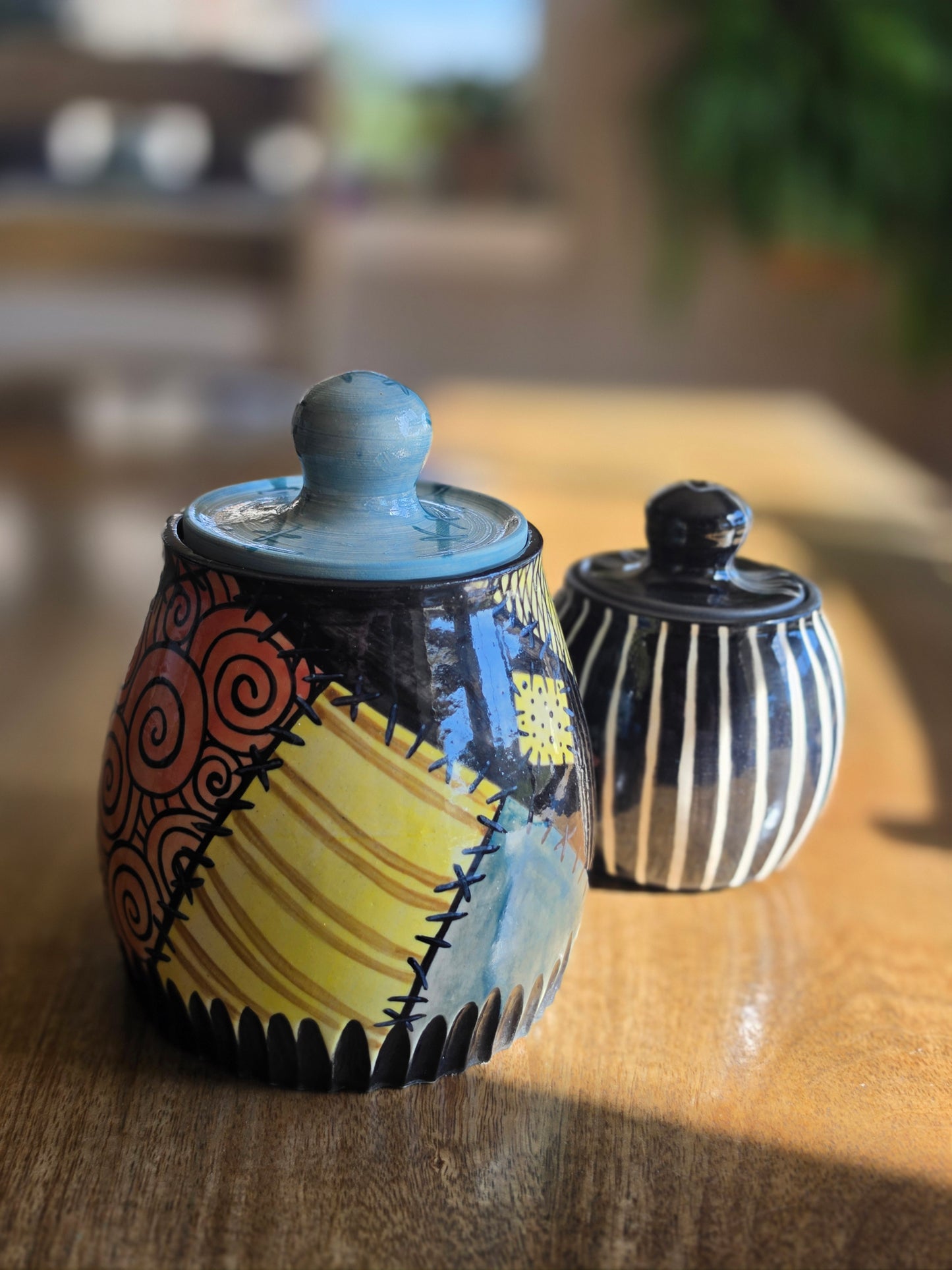 The Whimsical Patchwork Lidded Jar