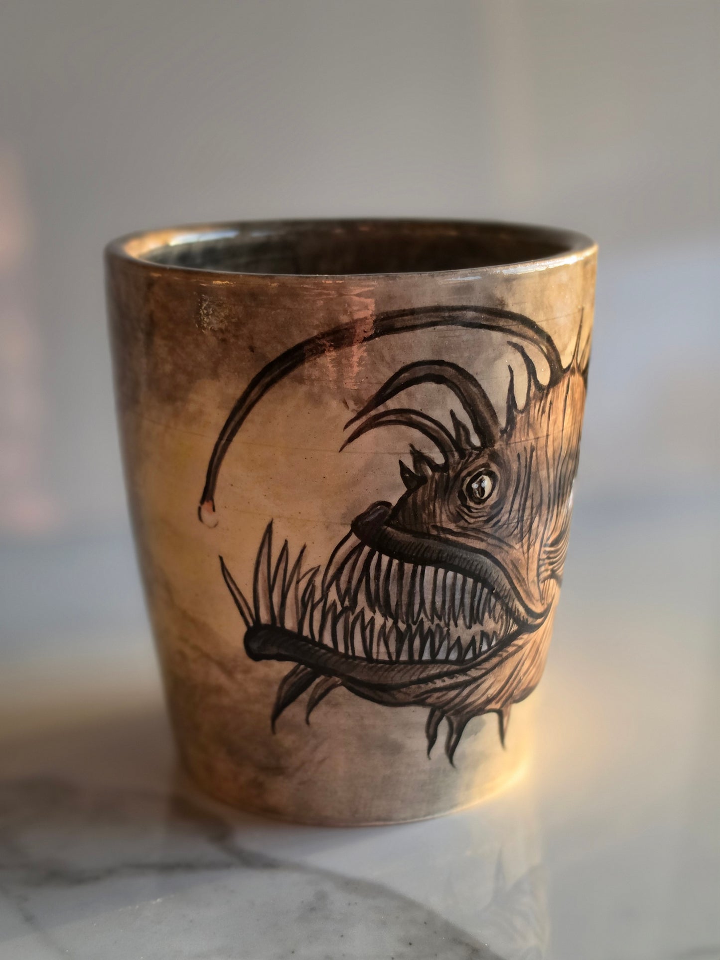 Deep Sea Anglerfish Stoneware Mug