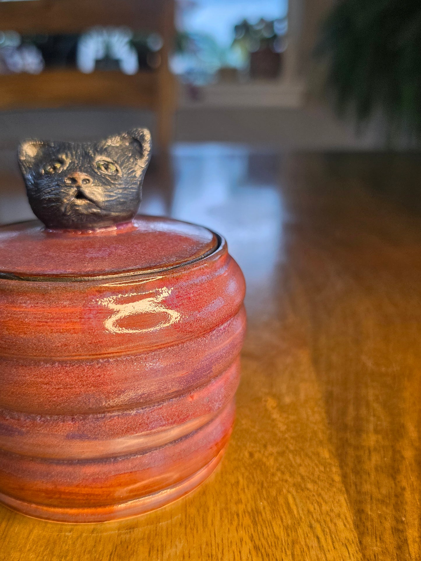 The Artisan's Familiar Glazed Pottery Canister