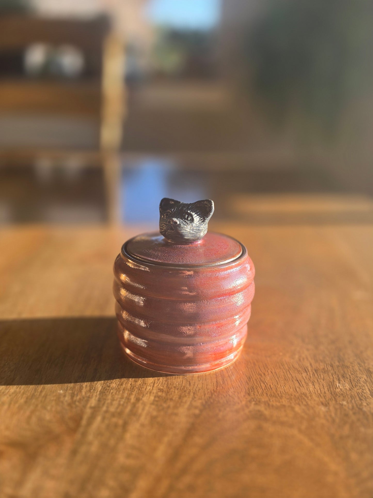 The Artisan's Familiar Glazed Pottery Canister