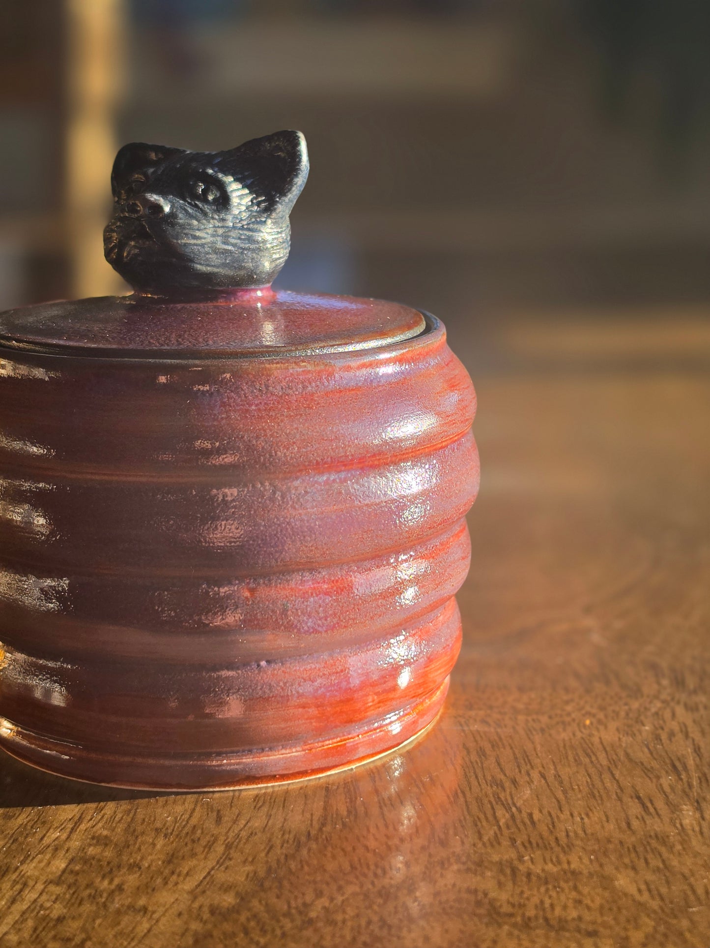 The Artisan's Familiar Glazed Pottery Canister