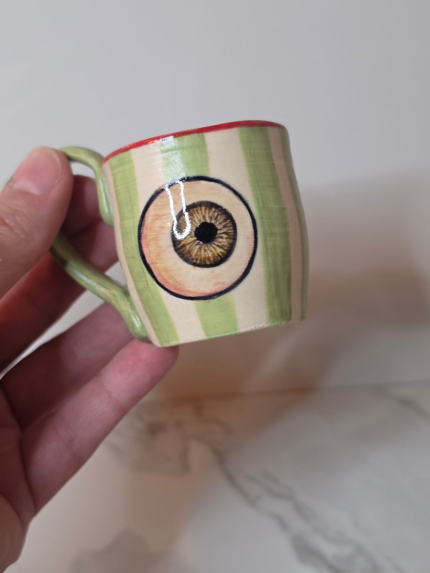 Ceramic Eyeball Espresso Cup