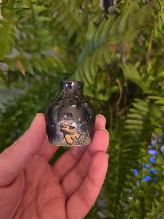 Handcrafted Miniature Ceramic Bud Vase