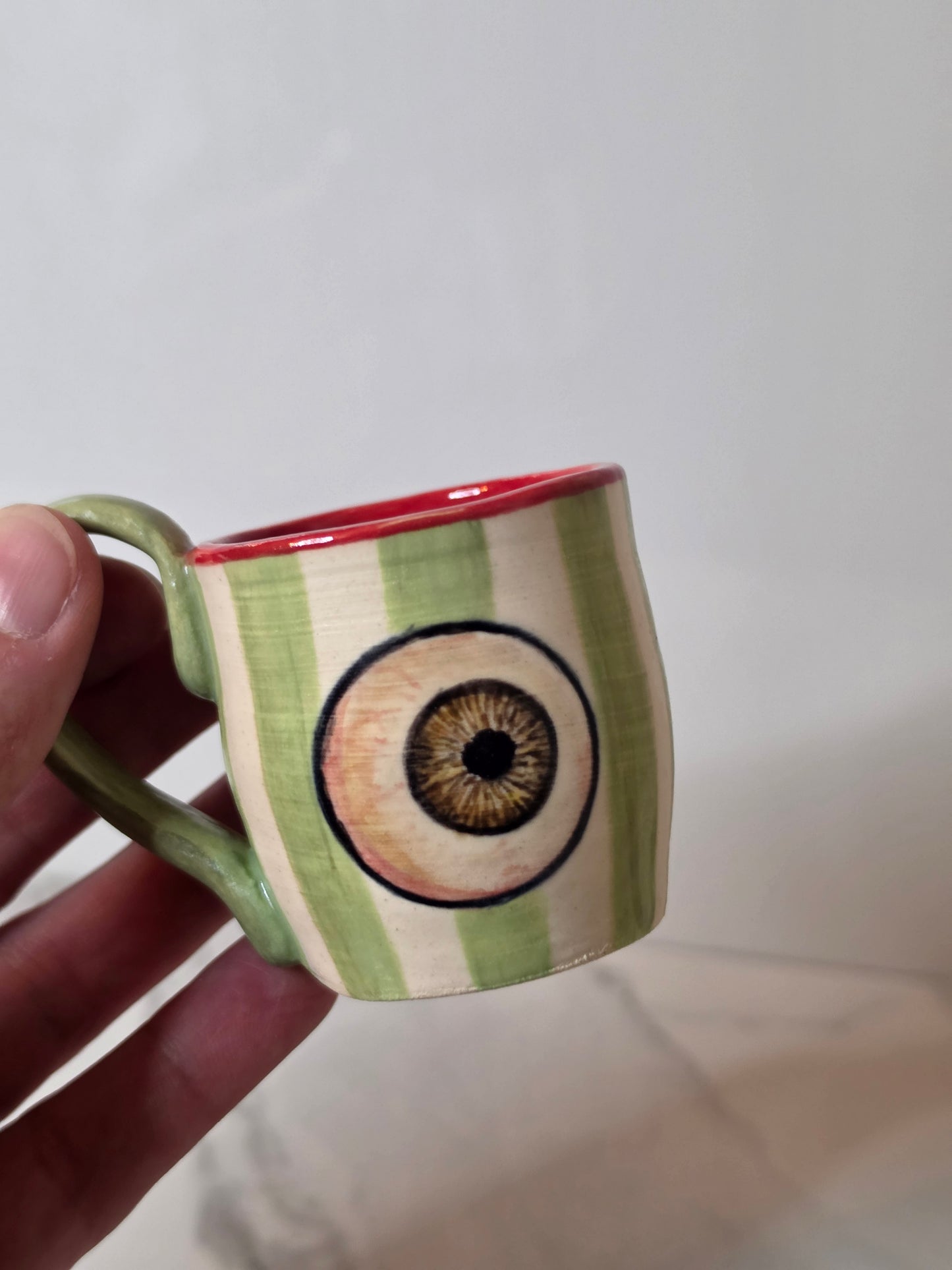 Ceramic Eyeball Espresso Cup