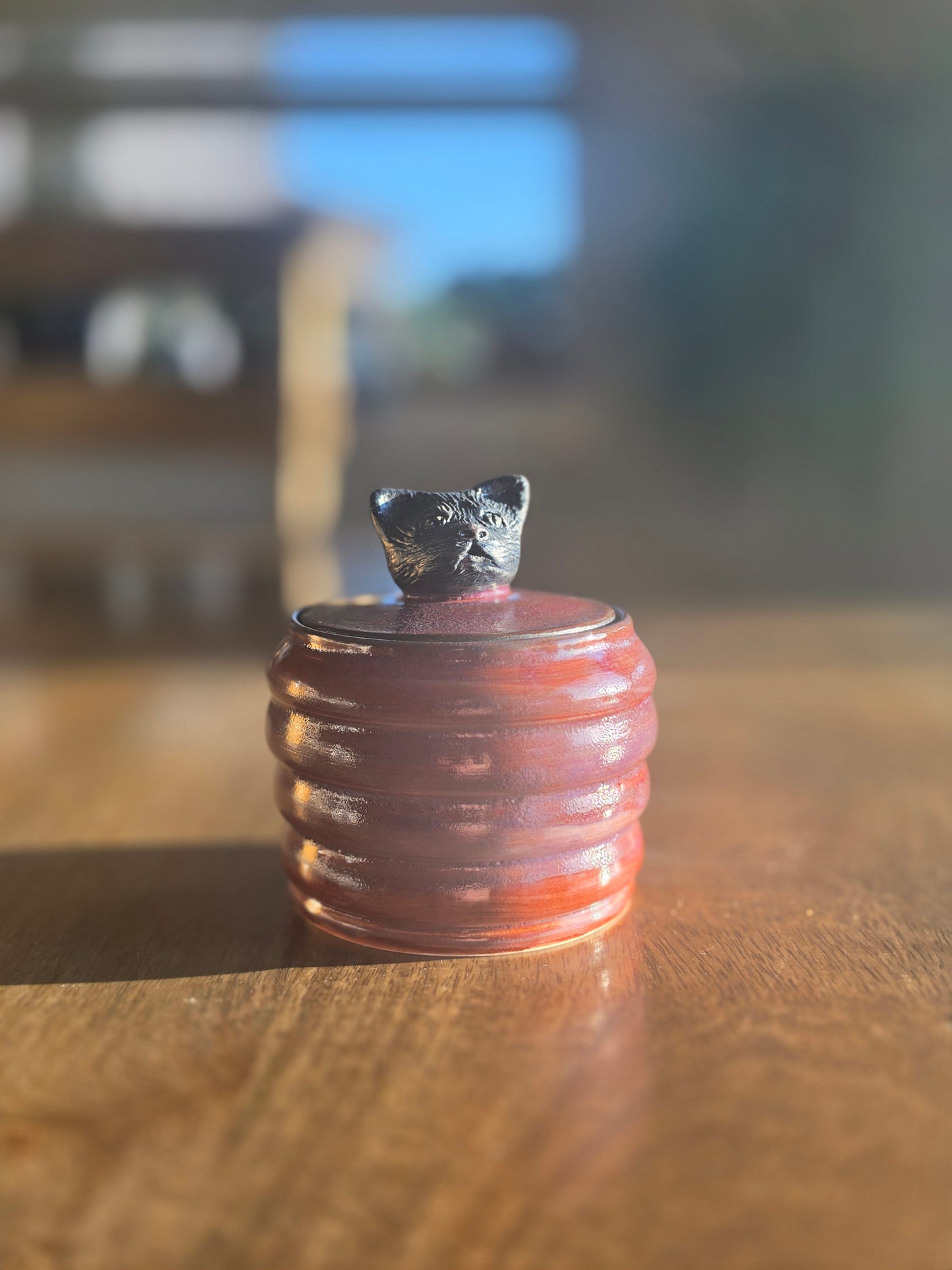 The Artisan's Familiar Glazed Pottery Canister