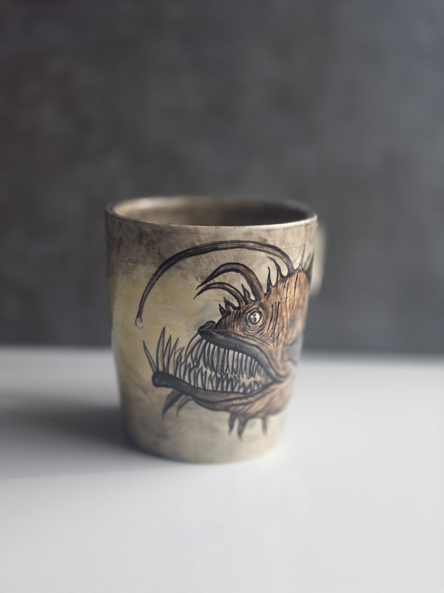 Deep Sea Anglerfish Stoneware Mug