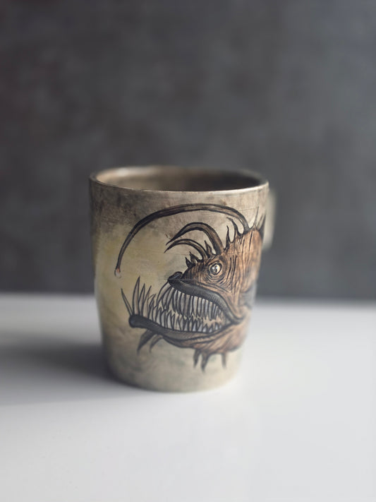 Deep Sea Anglerfish Stoneware Mug