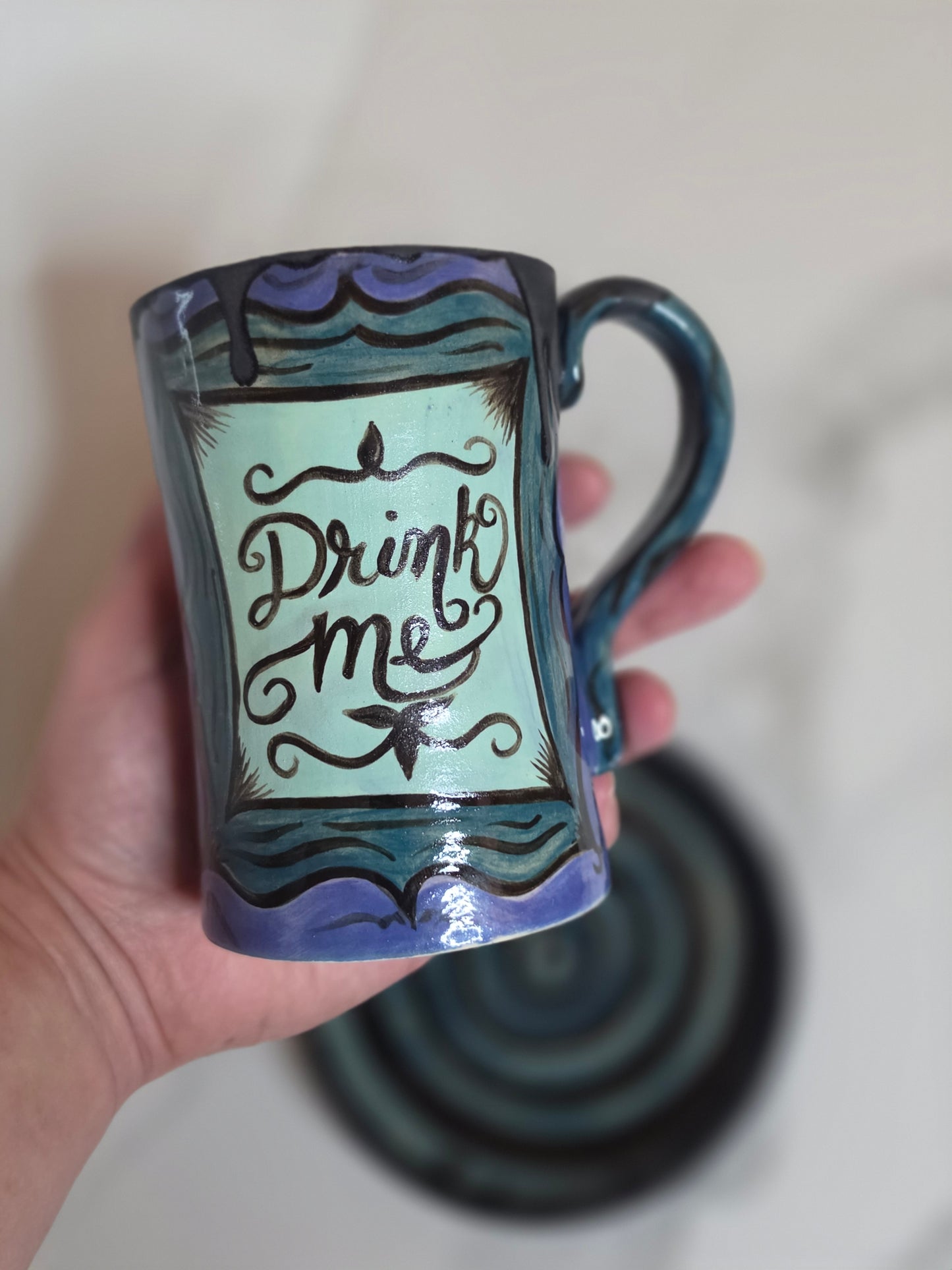 Wonderland Ceramic Mug & Saucer Set