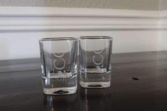 Customized Shot Glass Set of 2