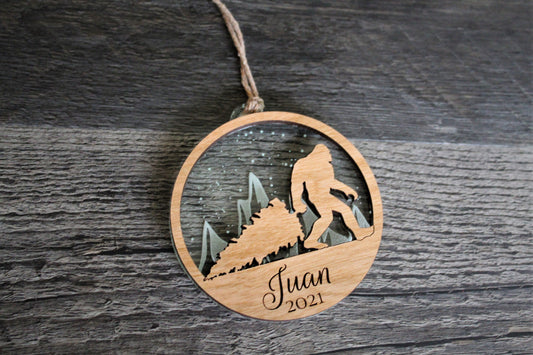 Custom Bigfoot Ornament