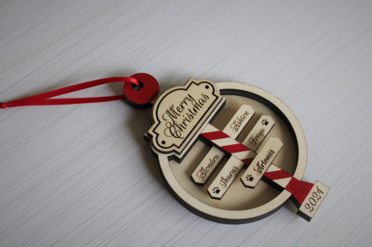 North Pole Family Ornament