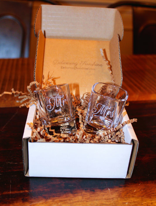 Wedding Shot Glass Set of 2