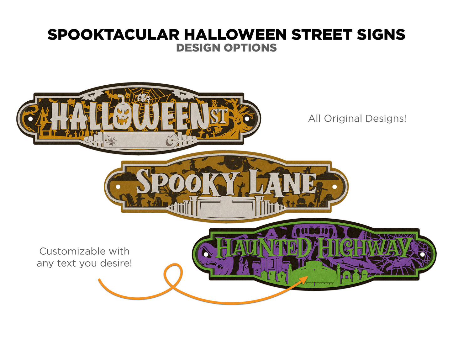 Spooktacular Halloween Street Signs